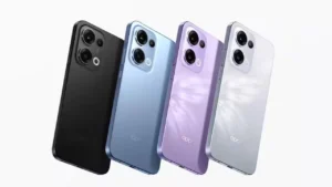 OPPO Reno14 सिरीज चार रंगांमध्ये – काळा, निळा, जांभळा आणि पांढरा